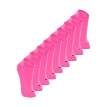 Imagem de Kit 9 Pares de Meias Infantil Antiderrapante Lupo 2911-003, Rosa, 30-3