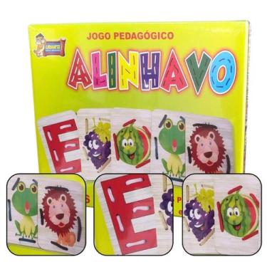 Imagem de Jogo Pedagógico Alinhavo - 5 Peças e 5 Cordões - Uriarte