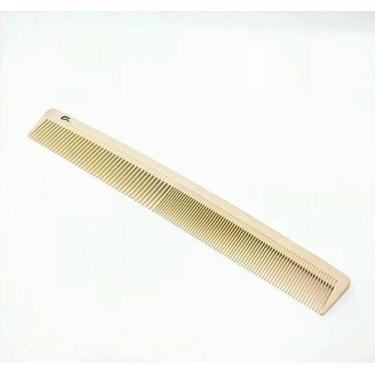 Imagem de Pente de Carbono Para Barbeiros Profissional Umi Bege Preto Bege fino 