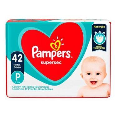Imagem de Fralda Descartável Pampers Supersec Tamanho P 42 unidades