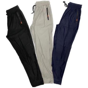 Imagem de COMPRE! kit 3 calças esportiva dri-fit tecido fino alta qualidade muit