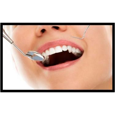 Imagem de Quadro Decorativo Dentista Dentes Odontologia Consultórios Salas Com M