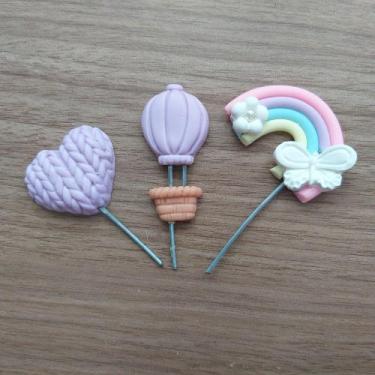 Imagem de Caixa Enfeite de Chimarrão - Arco Iris / Balão / Coração - Chima Flori