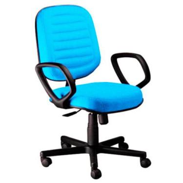 Imagem de Cadeira Diretor Gomada com Braços Linha Blenda Azul - Design Office Mó