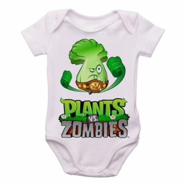 Imagem de body nenê criança roupa bebê Plants vs Zombies  - Empório Dutra, P   (