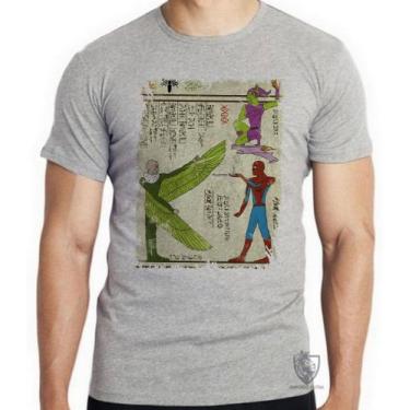 Imagem de Camiseta  Hieróglifos Homem Aranha Blusa criança infantil juvenil adul