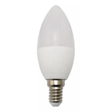 Imagem de Lampada vela leitoso 2w led 6400k e-14 sadokin, BRANCO LEITOSO, 220V