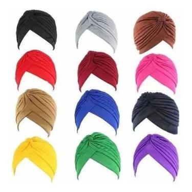 Imagem de Kit 06 peças Touca Turbante Feminino Elegante Versátil Lindo - Lika On
