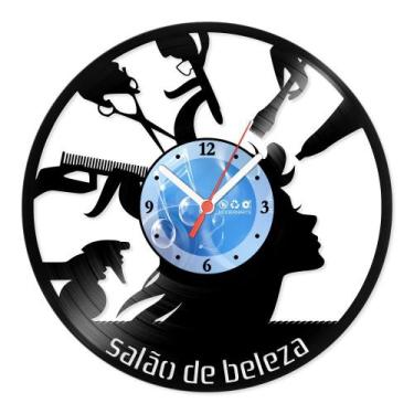 Imagem de Relógio De Parede Disco Vinil Comercial - Salão de Beleza 3 - VCM-031 