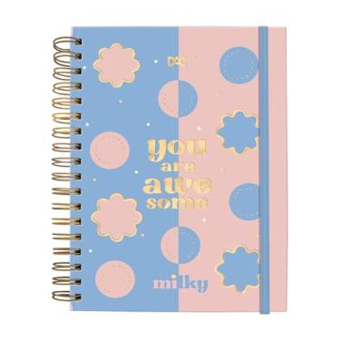 Imagem de DAC - Caderno Smart Colegial com 80 Folhas (90g) Fechamento em Elástico - Milky