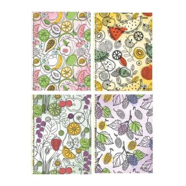 Imagem de Caderno Espiral Capa Dura 1 Matéria - 80 Folhas - Fru Fru - São Domingos