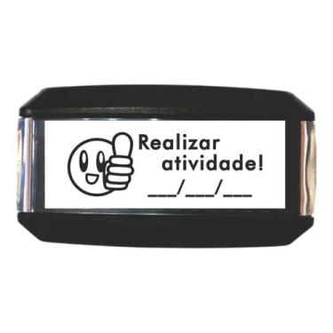 Imagem de Carimbo Automatico Autoentintado Realizar Atividade - Carimbos Taqua L