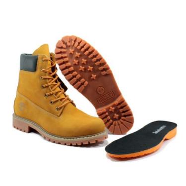 Imagem de Bota Coturno Botinha Masculina Couro Legítimo Confortável Palmilha Gel