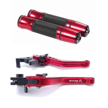Imagem de KIT Manete Manopla Esportivo Moto Cbr1000rr Fireblade 04 05 06 07 - St