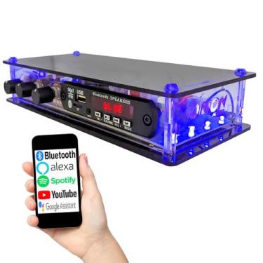 Imagem de Amplificador Audio Bluetooth Receiver Fm Usb Karaokê Rca - ORION
