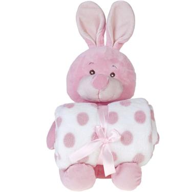 Imagem de Bichinho de Pelúcia Carinhoso com Manta Bebê 100x75cm
