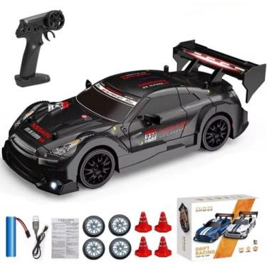 Imagem de Carrinho Drift de Controle Remoto Com Luz RC Car - Kmoist, Preto