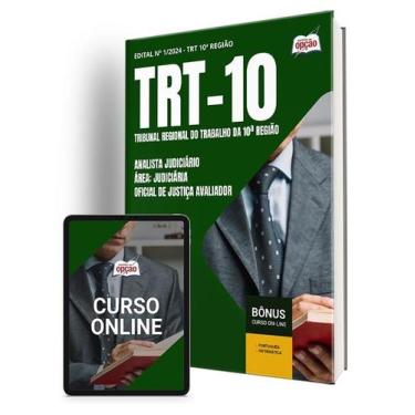 Imagem de Apostila TRT-10 2024 - Analista Judiciário - Área: Judiciária - Especi