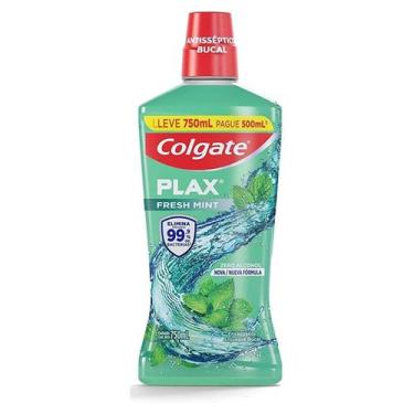 Imagem de Enxaguante Antisseptico Bucal Colgate Plax Fresh Mint Sem Alcool Leve 