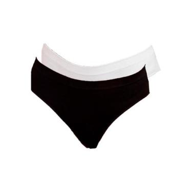 Imagem de Kit com 2 Calcinhas Biquíni Hope S38020 Colorido, Preto, EG