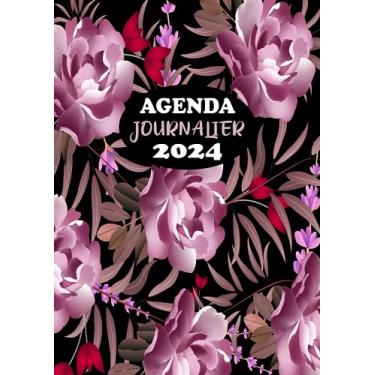 Imagem de Agenda Journalier 2024: Restez Organisé du 1er janvier 2024 au 31 décembre 2024 | Pages de Contacts, Emplois du Temps, Journal de Mots de Passe, Jours Fériés, Anniversaires et Bien Plus Encore !