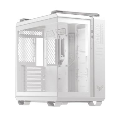Imagem de ASUS TUF Gaming GT502 Horizon Branco: ATX Mid-Tower Gaming Case (Design Panoramico Sem Limites, Camara Dupla, Zonas de Resfriamento Independentes de CPU e GPU, Paineis Laterais Sem Ferramentas)