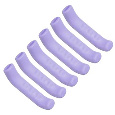 Imagem de HARFINGTON 3 pares de capa de alavanca de freio de bicicleta de silicone protetor de manete de freio antiderrapante capa de proteção de manípulo de freio para ciclismo de mountain road bike, roxo