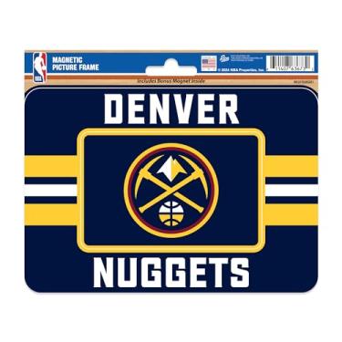 Imagem de Rico Industries Porta-retrato magnético NBA Basketball Denver Nuggets listras (12,7 cm x 17,1 cm) e conjunto de ímã - Decoração de casa - churrasqueira, escritório, cozinha