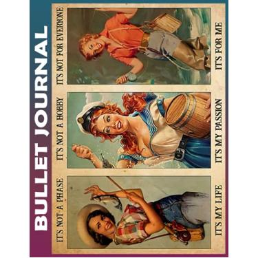 Imagem de Bullet Journal: Fishing It's Not A Phase It's My Life Dot Grid Paper, Invest 10 minutes daily to Mental, Physical and Emotional Health Planner, ... Ruled 110 Pages Undated, Quotes on Every P