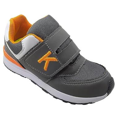 Imagem de Tênis Infantil Masculino KidStar Grafite Escolar sem Cadarço Cor:Cinza;Tamanho:32