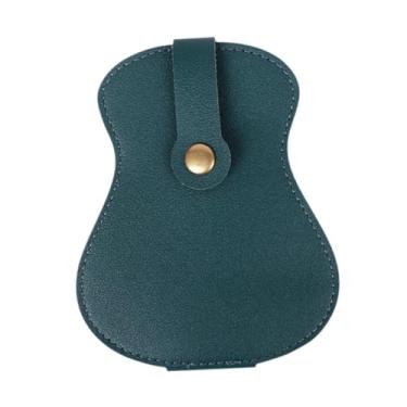 Imagem de menolana Estojo para palhetas de guitarra, bolsa de armazenamento com 18 compartimentos, bolsa para palhetas de guitarra para guitarristas, crianças, Verde