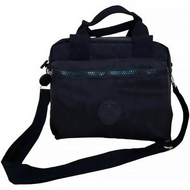 Imagem de Lancheira Térmica Tiracolo Crinkle Trendy Preta 12470 - Xeryus