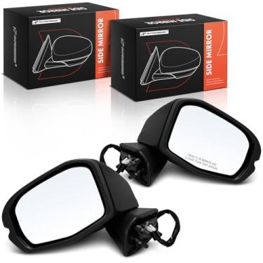 Imagem de A-Premium Espelho retrovisor externo externo preto dobrável para motorista e passageiro compatível com Honda HR-V HRV 2023