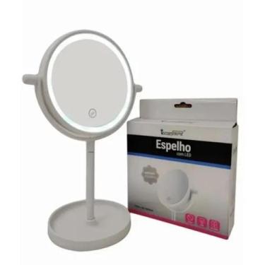 Imagem de Espelho com Led - Rosa - 19,5x30cm - 13 - HJ64524 - inter ponte, Branc