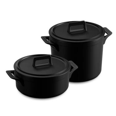 Imagem de Conjunto de Panelas de Indução Italiano M, Clear+, Preto