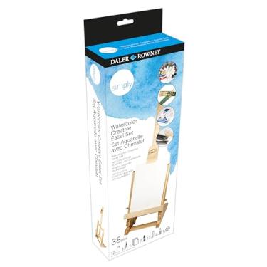 Imagem de DALER ROWNEY Simply, Kit 38 pçs Tinta Aquarela com Mini Cavalete