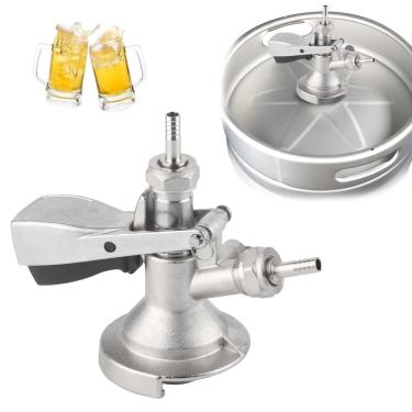 Imagem de Torneira de cerveja de aço inoxidável tipo Keg Coupler Tissting G5/8 A