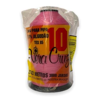 Imagem de Linha Para Pipas CCfios Vera Cruz Fio 10 de 3000 Jardas 100% Algodão Tex 85 (Rosa)