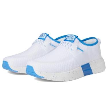 Imagem de Hey Dude Tênis feminino Sirocco Sport Stripe, branco/azul, 40