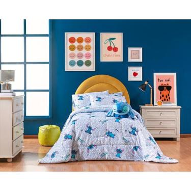 Imagem de Colcha Solteiro Matelada Personagens Disney Dupla Face - Andreza Enxov