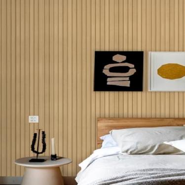 Imagem de Papel de Parede Adesivo Madeira Lavável Ripas 5m