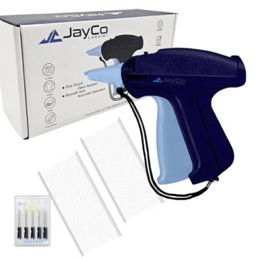Imagem de Kit de pistola de etiquetagem padrão JayCo – Inclui pistola de fixação de etiqueta de preço padrão, 6 agulhas de aço e 5000 peças de farpas de 5 cm para roupas, pátio de garagem de consignação de