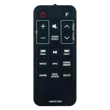 Imagem de AKB75315304 Controle remoto de substituição de áudio doméstico compatível com sistema de alto-falantes LG FJ5 XBOOM, Sub AKB75315301