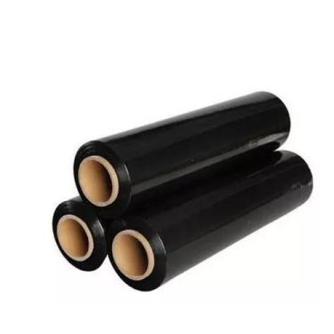 Imagem de Kit 3 Bobinas/Rolo Filme Stretch 500mm X 0,025 Micras Preto 3kg - Rain