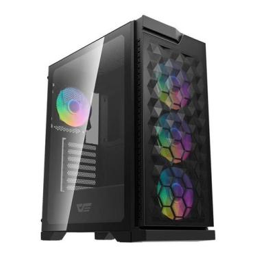 Imagem de Gabinete Gamer Aigo Darkflash DK361, RGB,  Mid-Tower, Lateral De Vidro