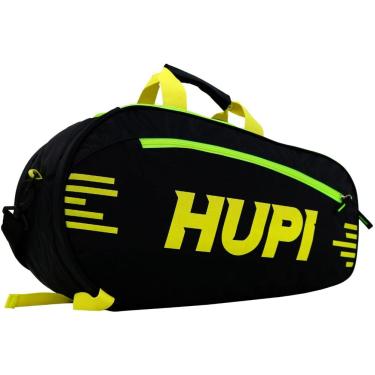 Imagem de Raqueteira Hupi Pro Preto e Amarelo Neon para Beach Tennis e Padel, Cor: Amarelo