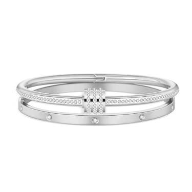 Imagem de Jade cabbage Pulseiras de ouro para mulheres banhado a ouro 18 K Pulseira da Amizade com Bracelete de Zircônia Cúbica Conjunto de Joias Testemunhe o Presente do Amor, 6.5, Metal, não