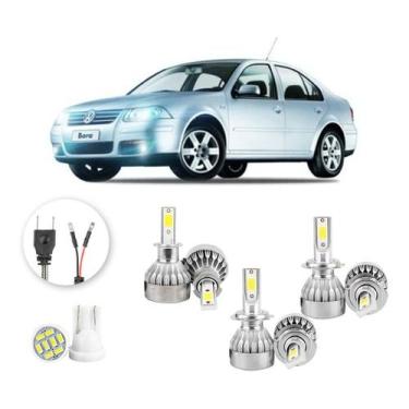 Imagem de Kit Lampada Led Volkswagen Bora 2008 A 2011 H3 H7 H7 20000lm - V10, Br