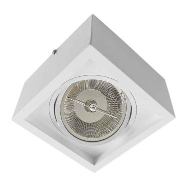 Imagem de Plafon Spot Sobrepor Box Branco + LED AR111 12W Br. Quente ST2939