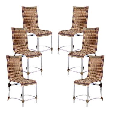 Imagem de 6 Cadeiras Haiti em Alumínio Para Cozinha Piscina Edícula